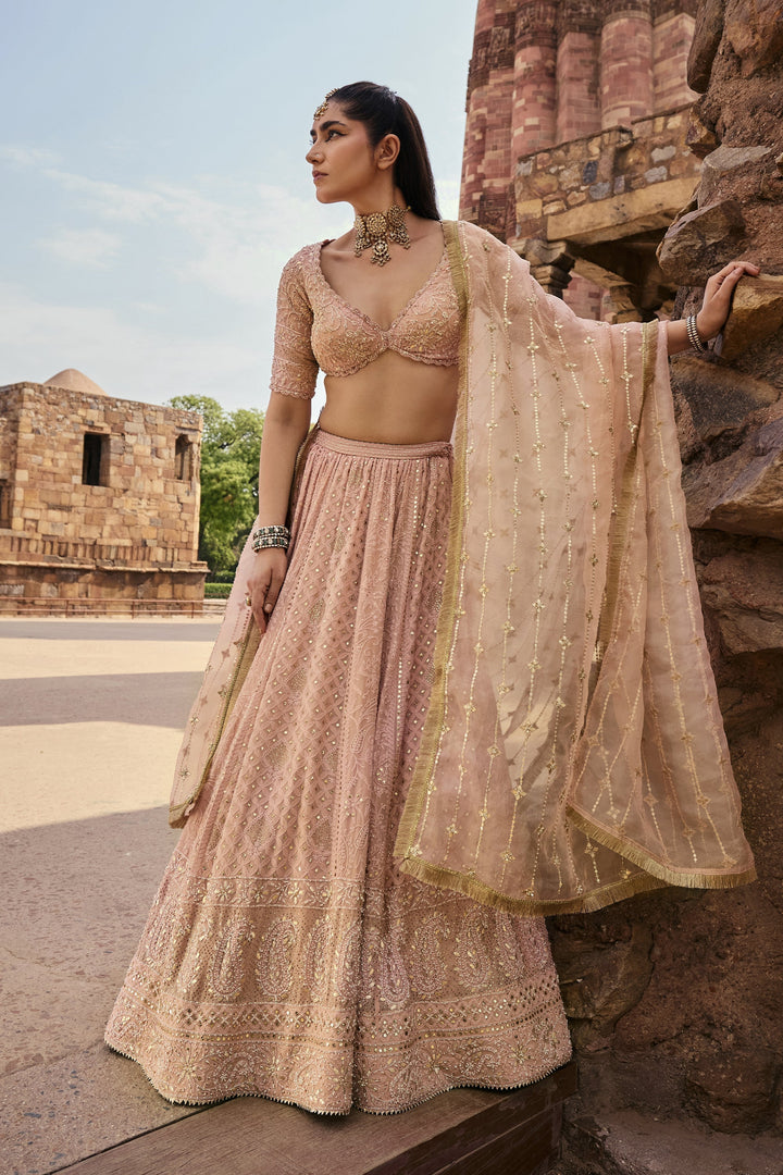 Designer Beige Ethnic Lehenga for Women Premium Traditional Fashion