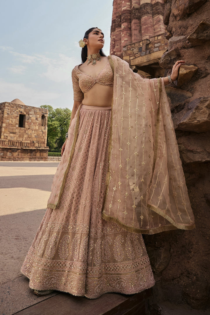 Designer Beige Ethnic Lehenga for Women Premium Traditional Fashion