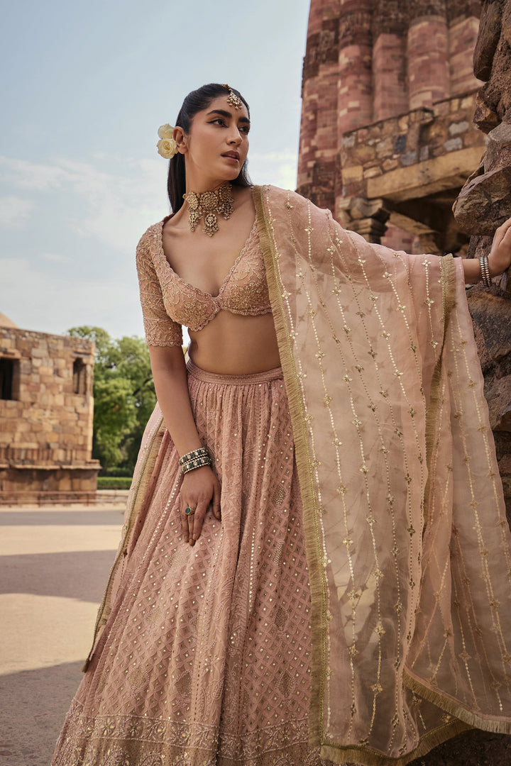 Designer Beige Ethnic Lehenga for Women Premium Traditional Fashion