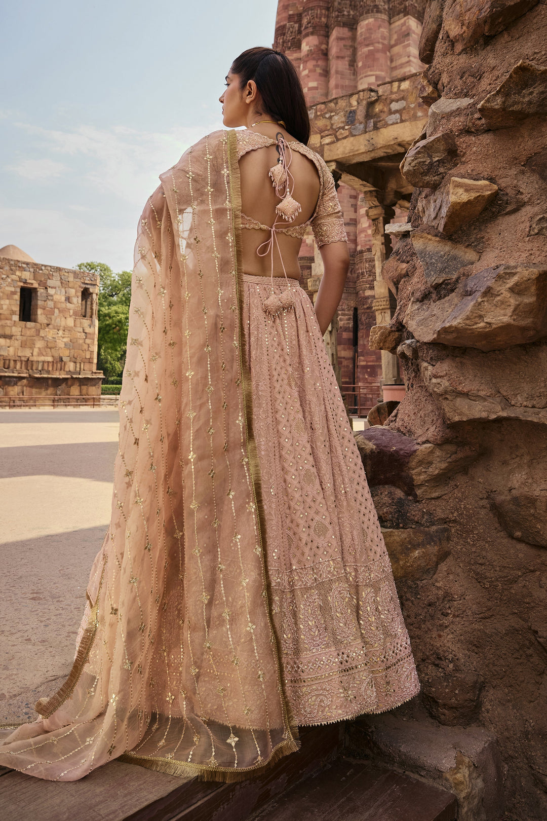 Designer Beige Ethnic Lehenga for Women Premium Traditional Fashion