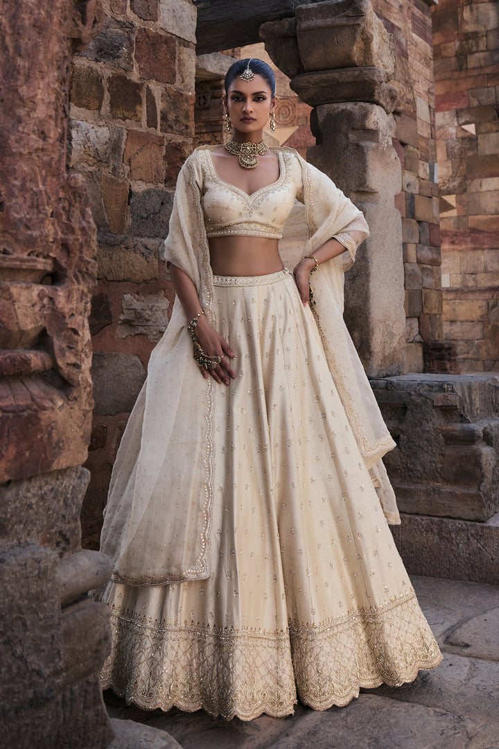 Designer Ivory Ethnic Lehenga for Women Premium Traditional Fashion