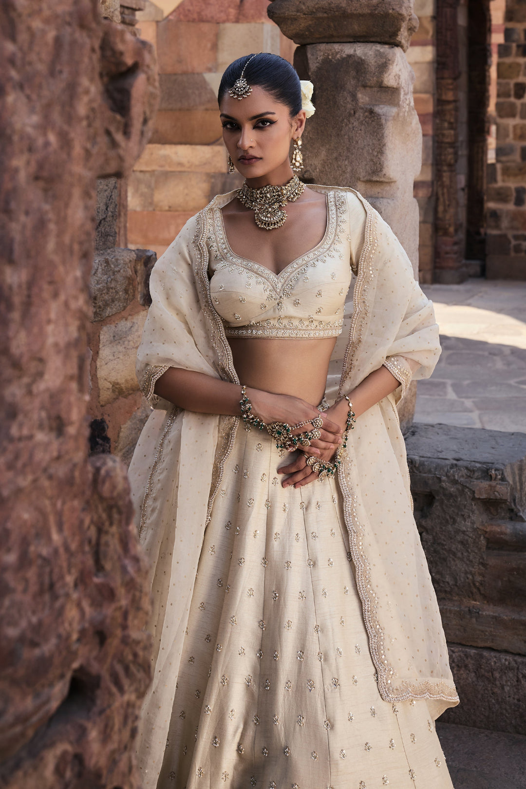 Designer Ivory Ethnic Lehenga for Women Premium Traditional Fashion