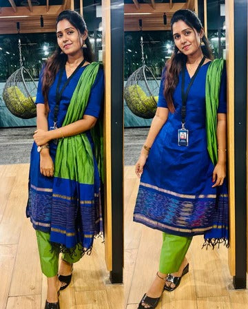 Elegant Blue Kurta Set for Women Premium Ethnic Wear
