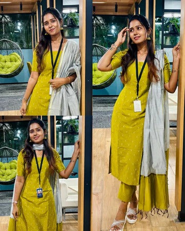Elegant Mustard Yellow Kurta Set for Women Premium Ethnic Wear