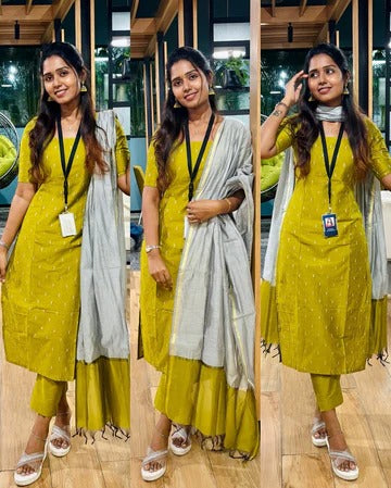Elegant Mustard Yellow Kurta Set for Women Premium Ethnic Wear