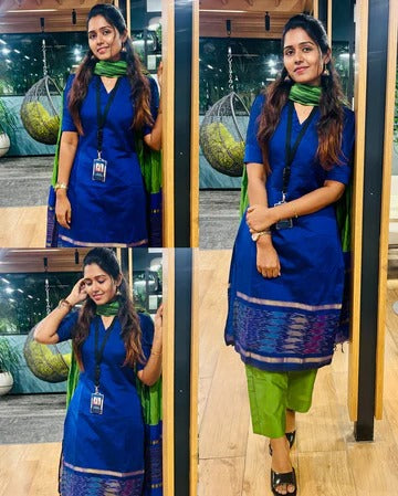 Elegant Blue Kurta Set for Women Premium Ethnic Wear