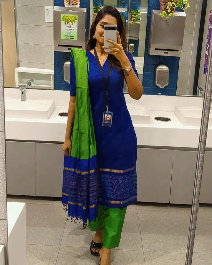 Elegant Blue Kurta Set for Women Premium Ethnic Wear