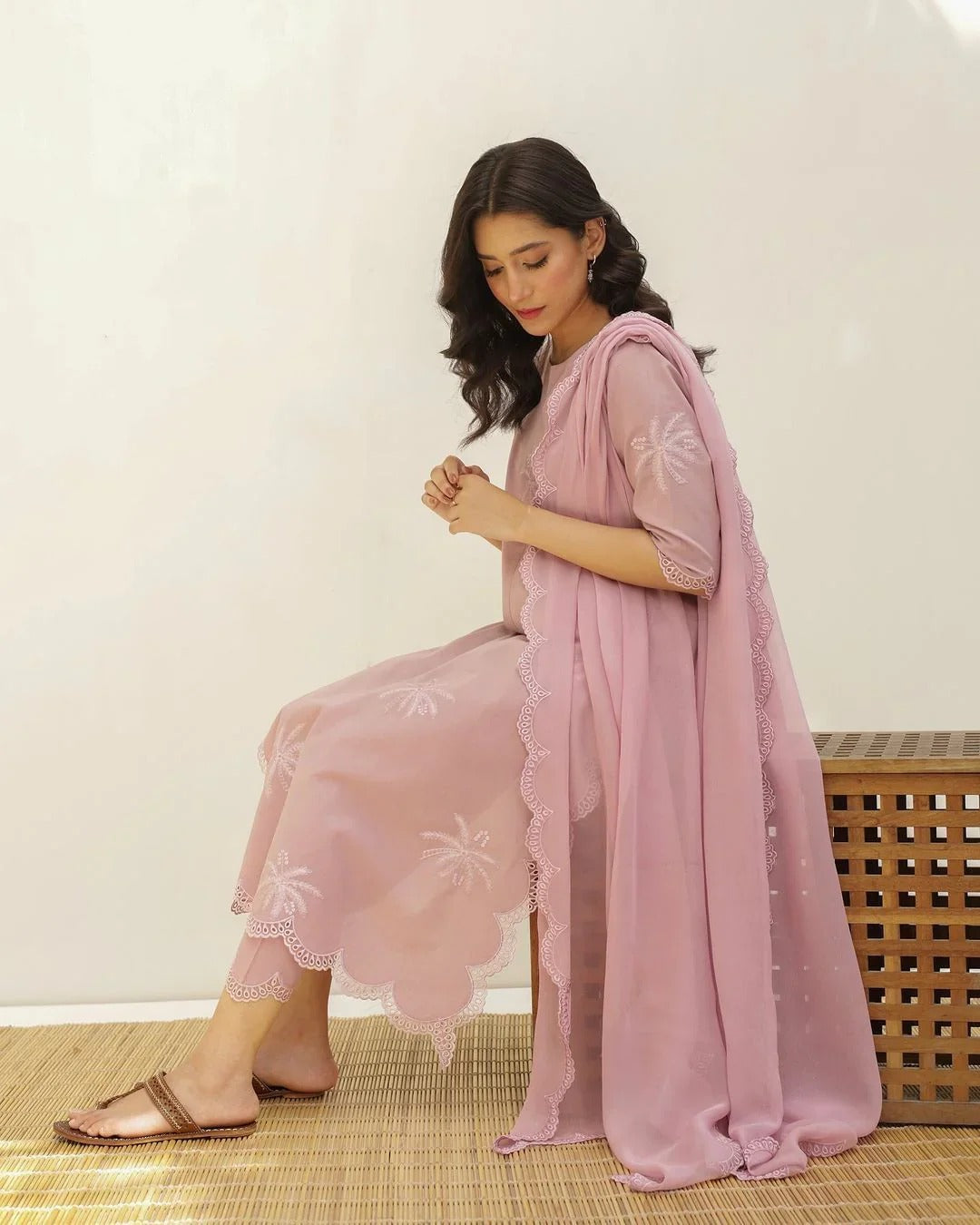 Soft Pink Anarkali Dress for Women Premium Ethnic Collection