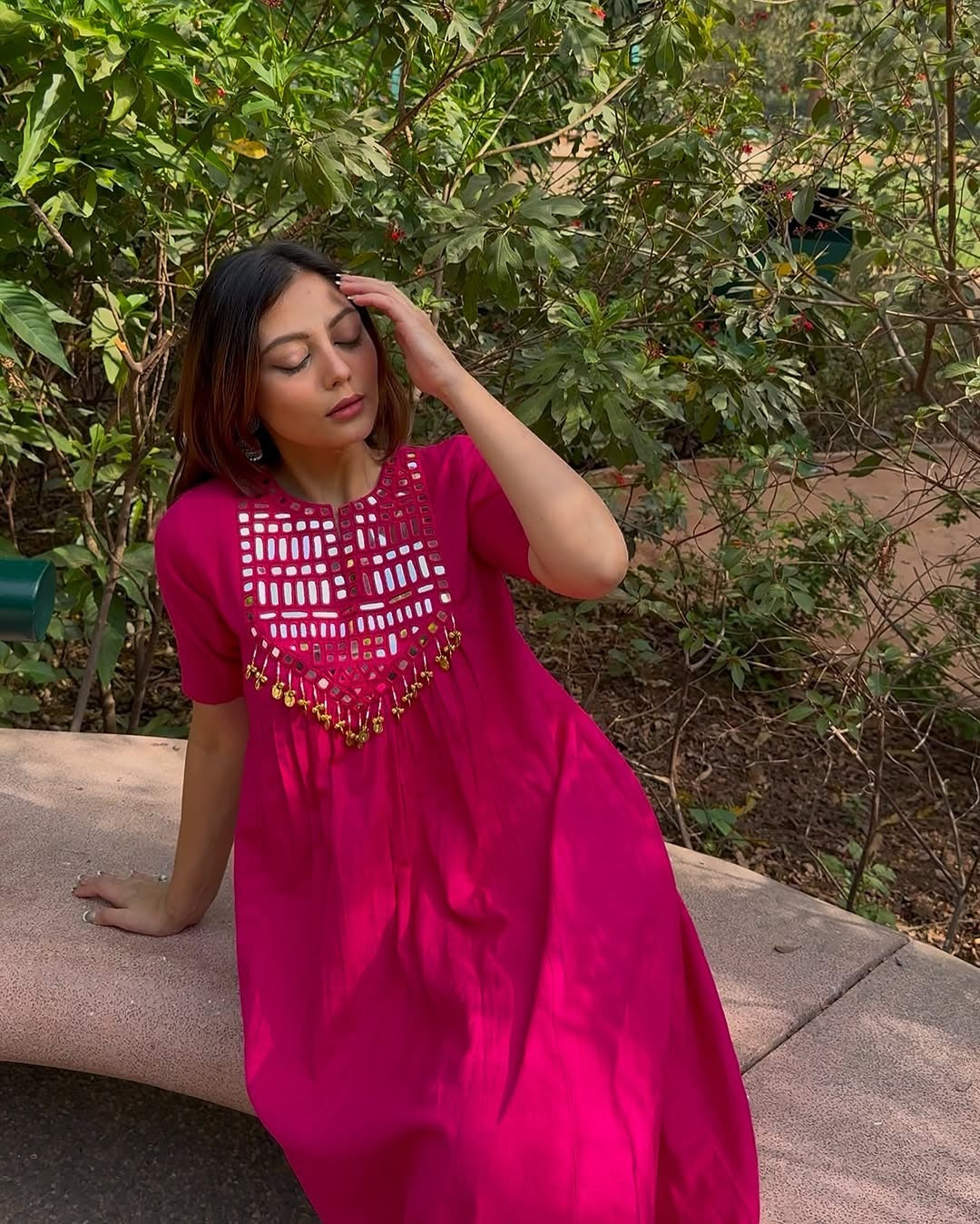 Stylish Pink Maxi Dress for Women Trendy Casual Outfit