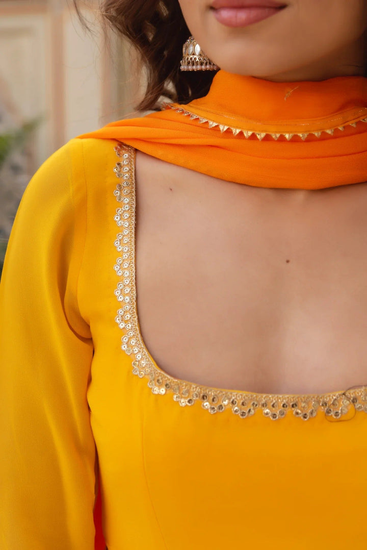 Beautiful Yellow Ethnic Wear Gown for Special Occasions