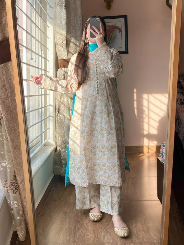 Elegant Floral Anarkali Suit Set for Women Party & Festive Wear