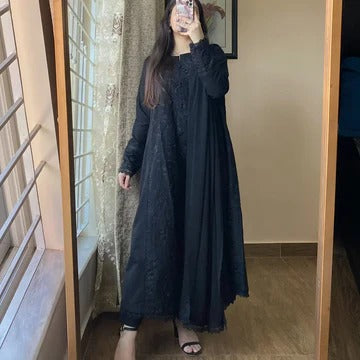 Elegant Black Anarkali Gown for Women