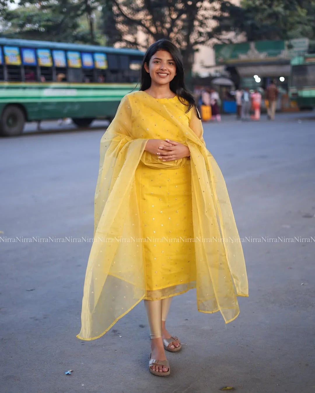 Women’s Mustard Yellow Ethnic Suit Set Stylish Traditional Outfit