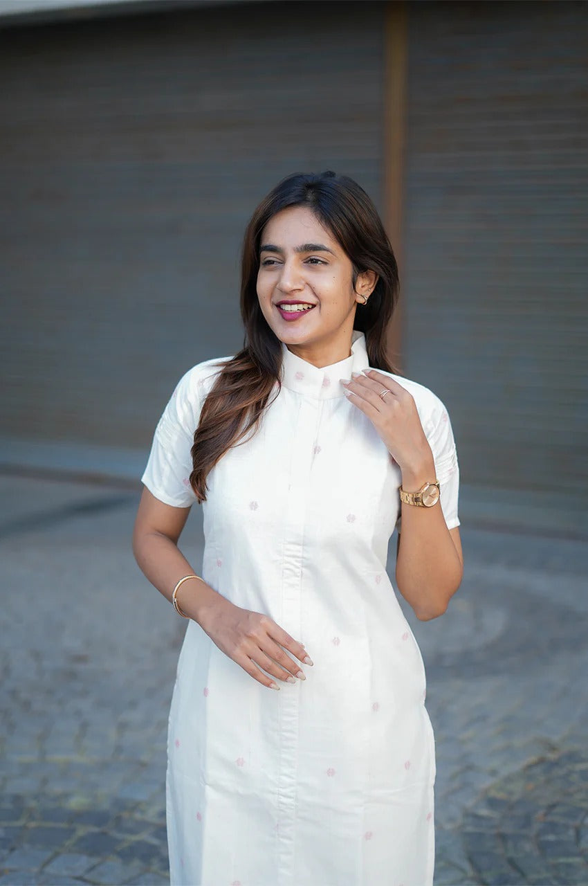 Designer White Ethnic Wear for Women Modern Indian Fashion