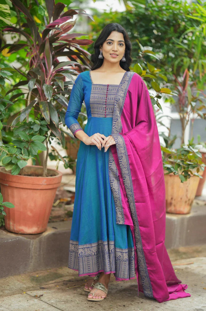 Elegant Blue Kurta Set for Women Premium Ethnic Wear
