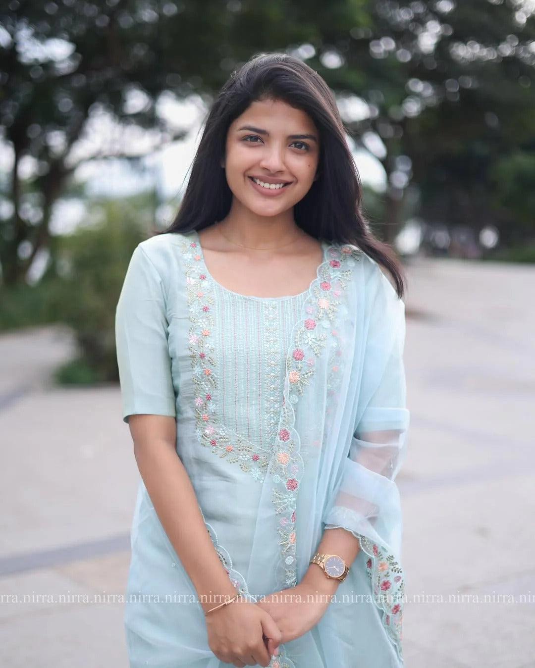 Elegant Pastel Blue Kurta Set for Women Festive & Casual Wear