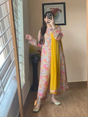 Elegant Printed Salwar Suit for Girls & Women