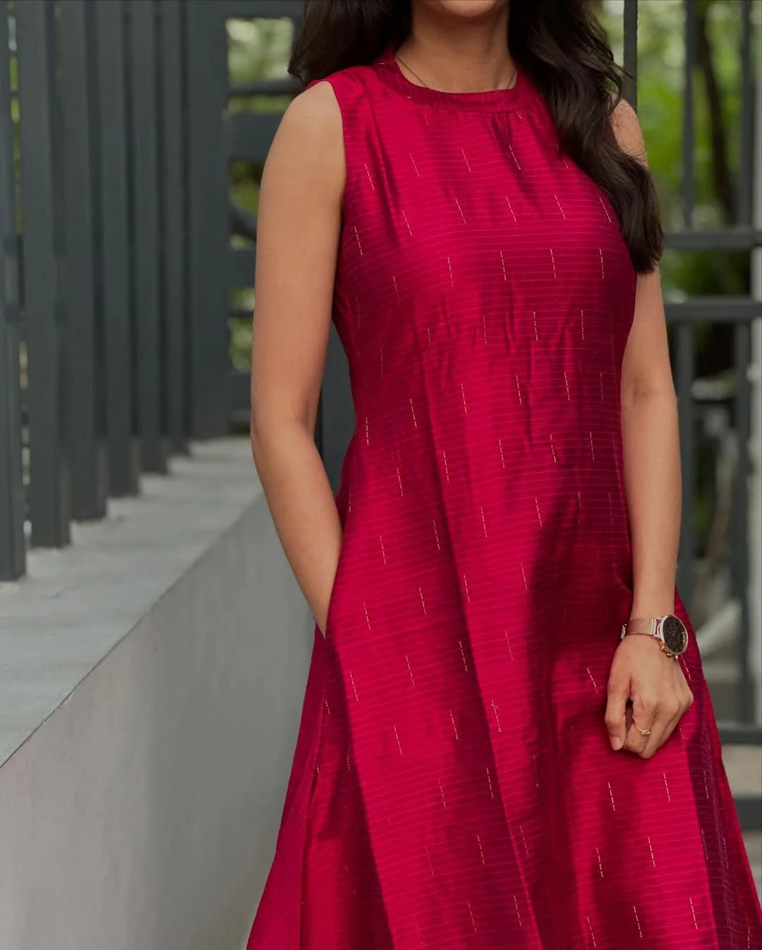 Premium Maroon Flared Kurta for Women Chic Indian Fashion