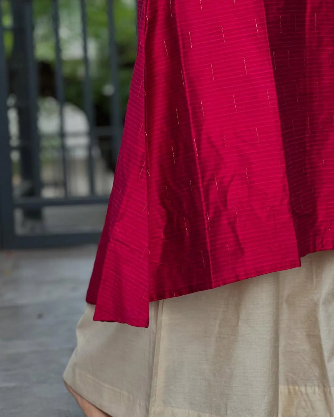 Premium Maroon Flared Kurta for Women Chic Indian Fashion