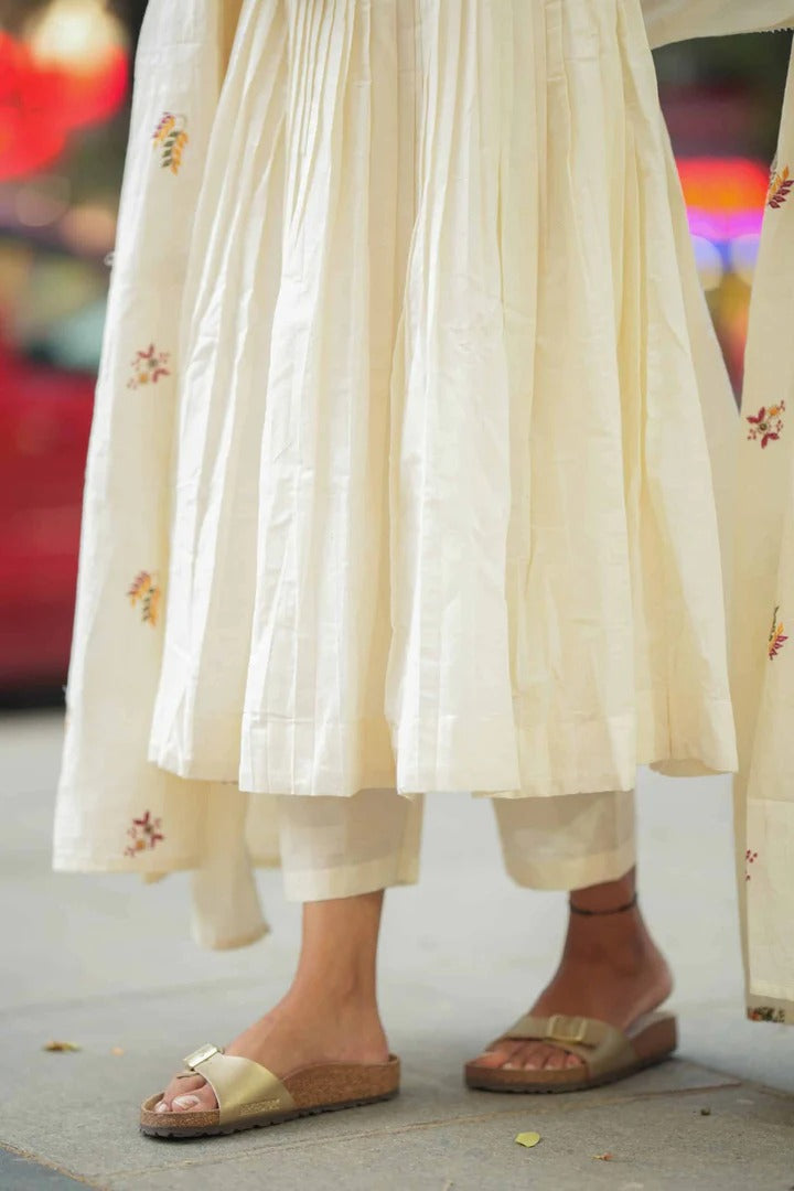 Elegant White Anarkali Dress for Women Premium Ethnic Wear