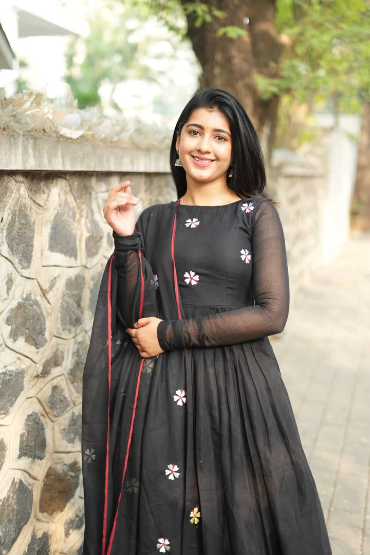 Elegant Black Anarkali Dress for Women Premium Ethnic Wear