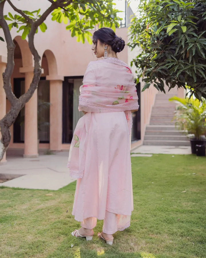 Designer Baby Pink Kurta Set Premium Women’s Collection