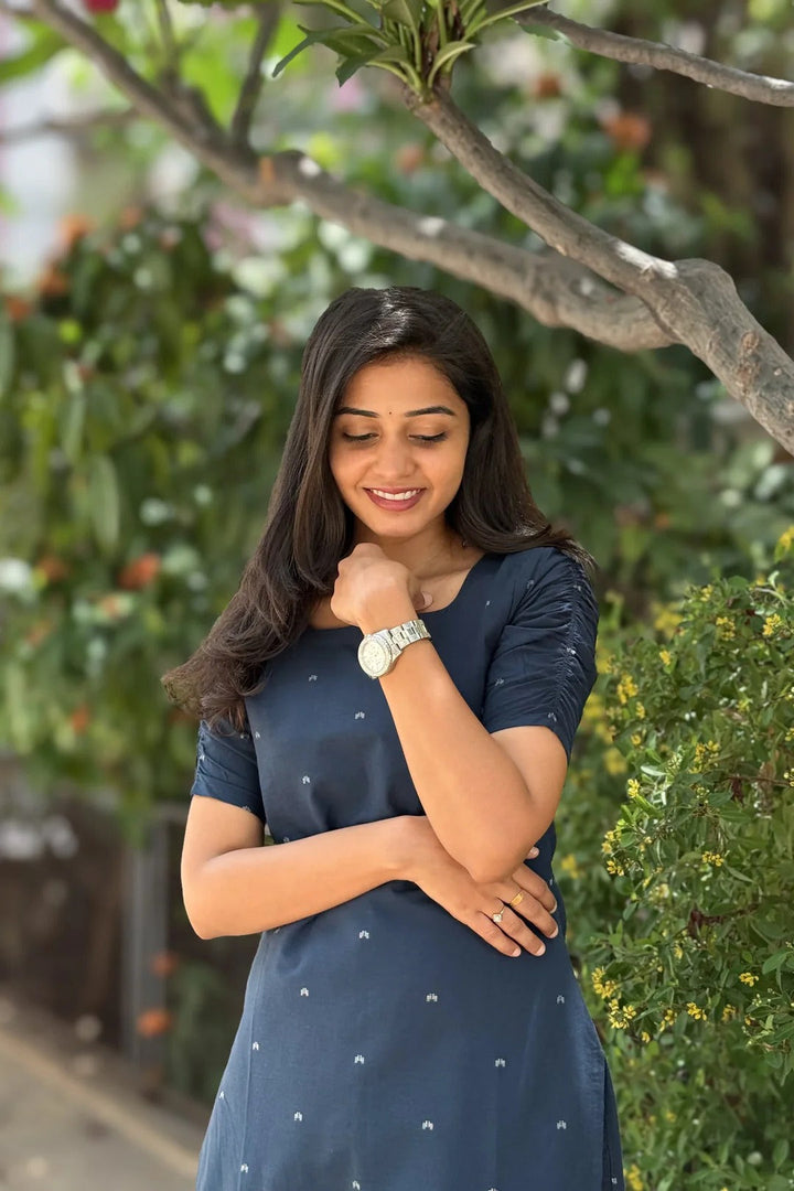 Elegant Navy Blue Kurta Set for Women Premium Ethnic Wear