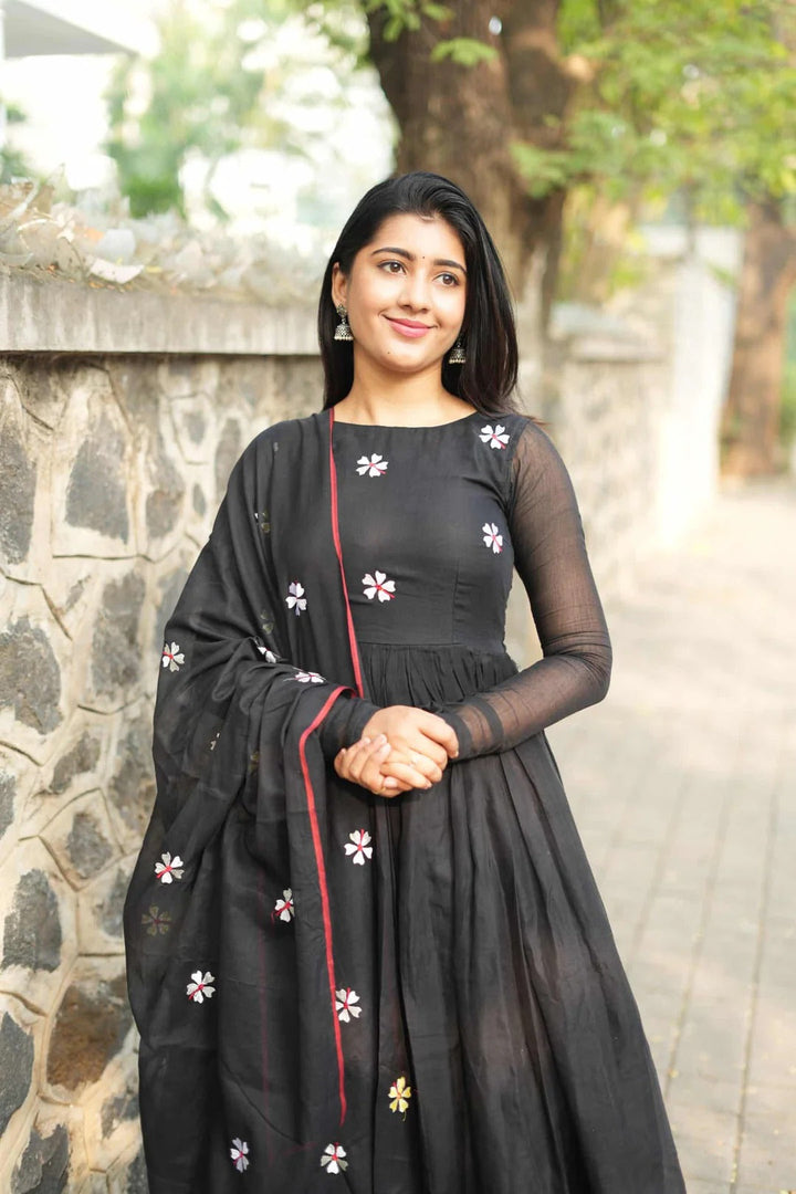 Elegant Black Anarkali Dress for Women Premium Ethnic Wear