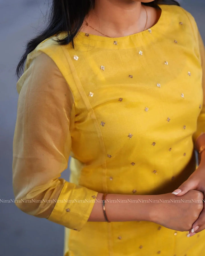 Women’s Mustard Yellow Ethnic Suit Set Stylish Traditional Outfit