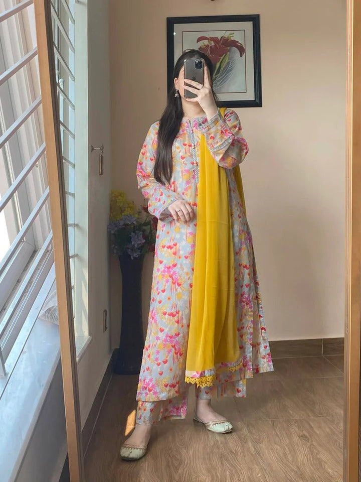 Elegant Printed Salwar Suit for Girls & Women
