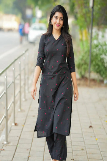 Elegant Black Traditional Outfit for Women Trendy Ethnic Style