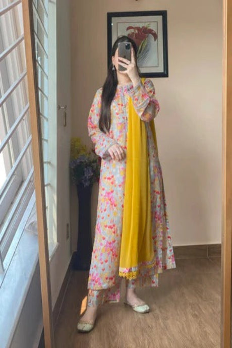 Elegant Printed Salwar Suit for Girls & Women