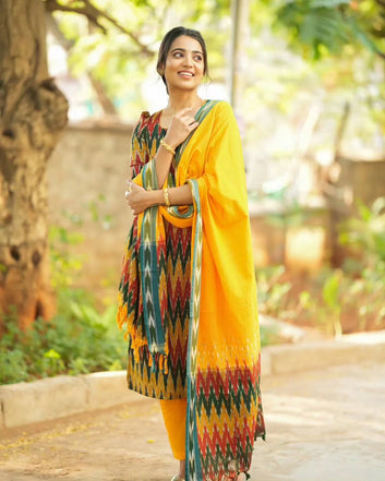 Women’s Multicolor Ethnic Dress Elegant Festive Outfit