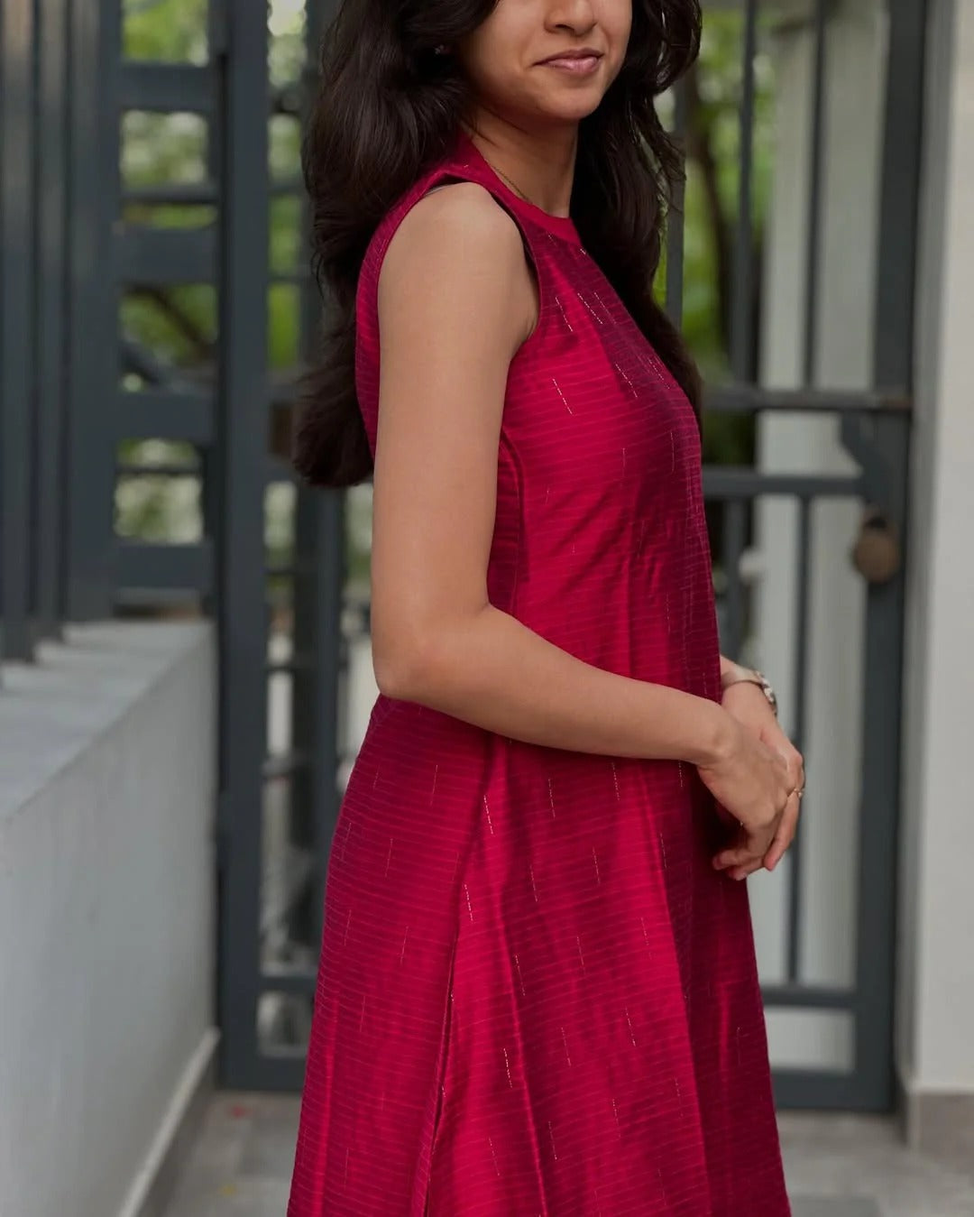 Premium Maroon Flared Kurta for Women Chic Indian Fashion