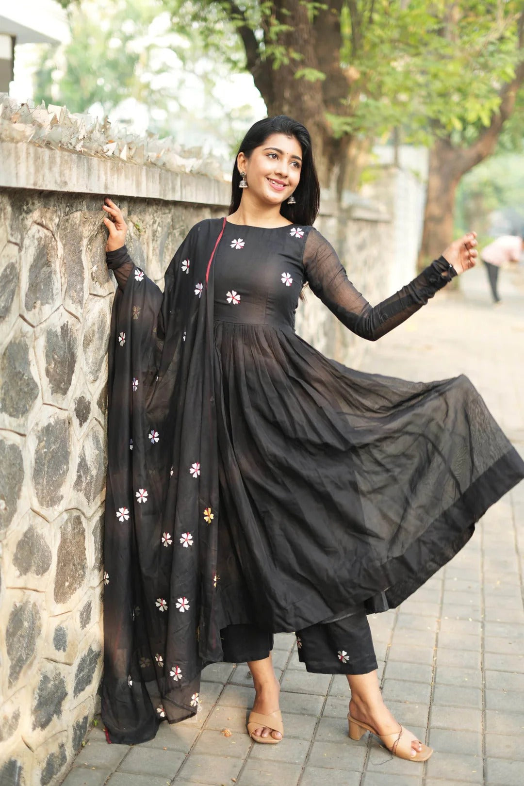 Elegant Black Anarkali Dress for Women Premium Ethnic Wear