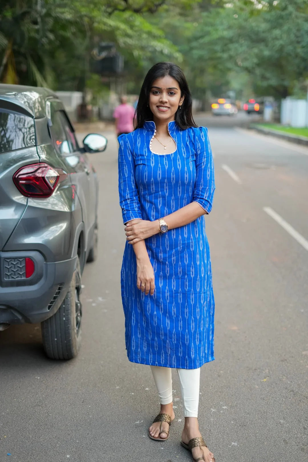 Luxury Royal Blue Kurta Set Elegant Traditional Look