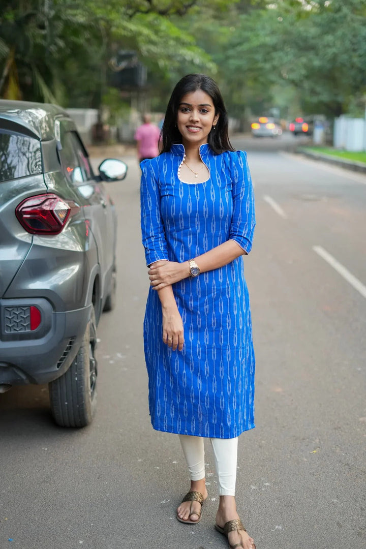 Luxury Royal Blue Kurta Set Elegant Traditional Look