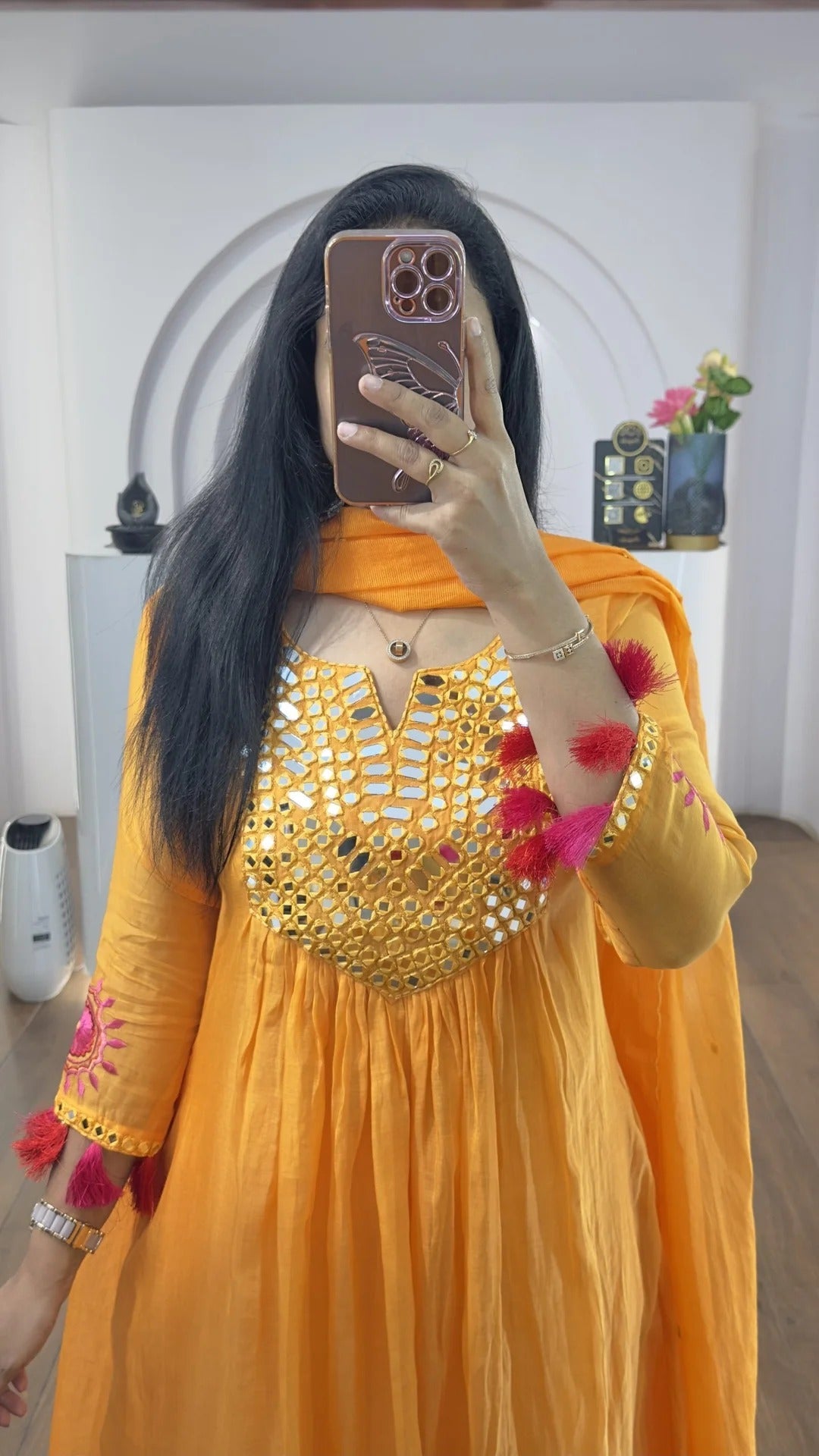 Elegant Mustard Yellow Embroidered Kurta Set for Women Premium Ethnic Wear