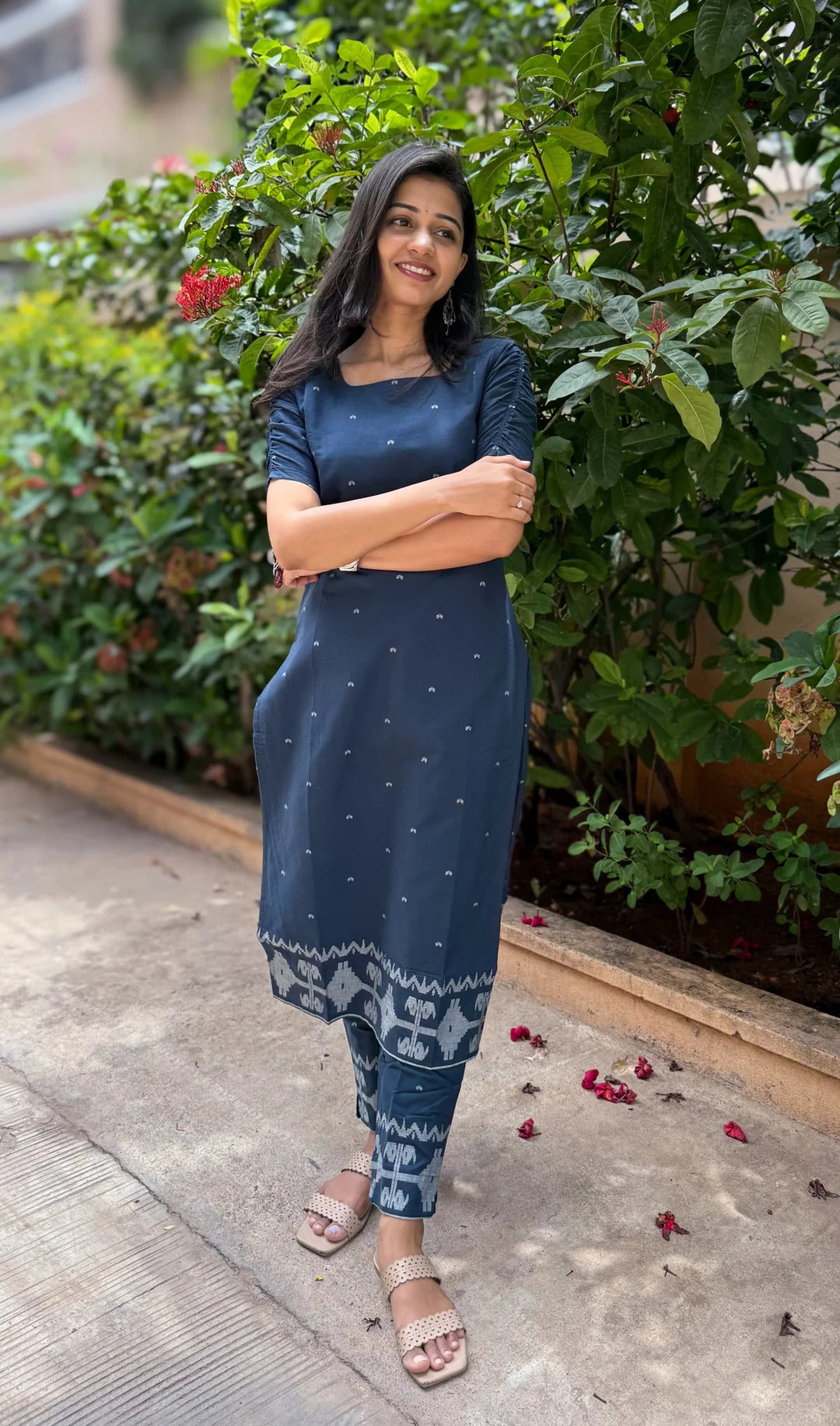 Elegant Navy Blue Kurta Set for Women Premium Ethnic Wear