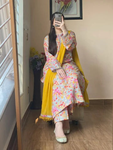 Elegant Printed Salwar Suit for Girls & Women
