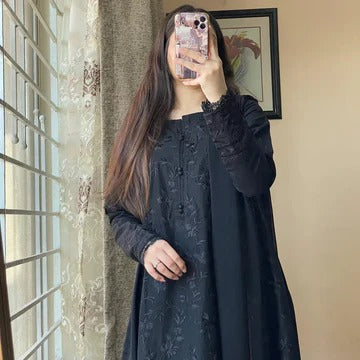 Elegant Black Anarkali Gown for Women