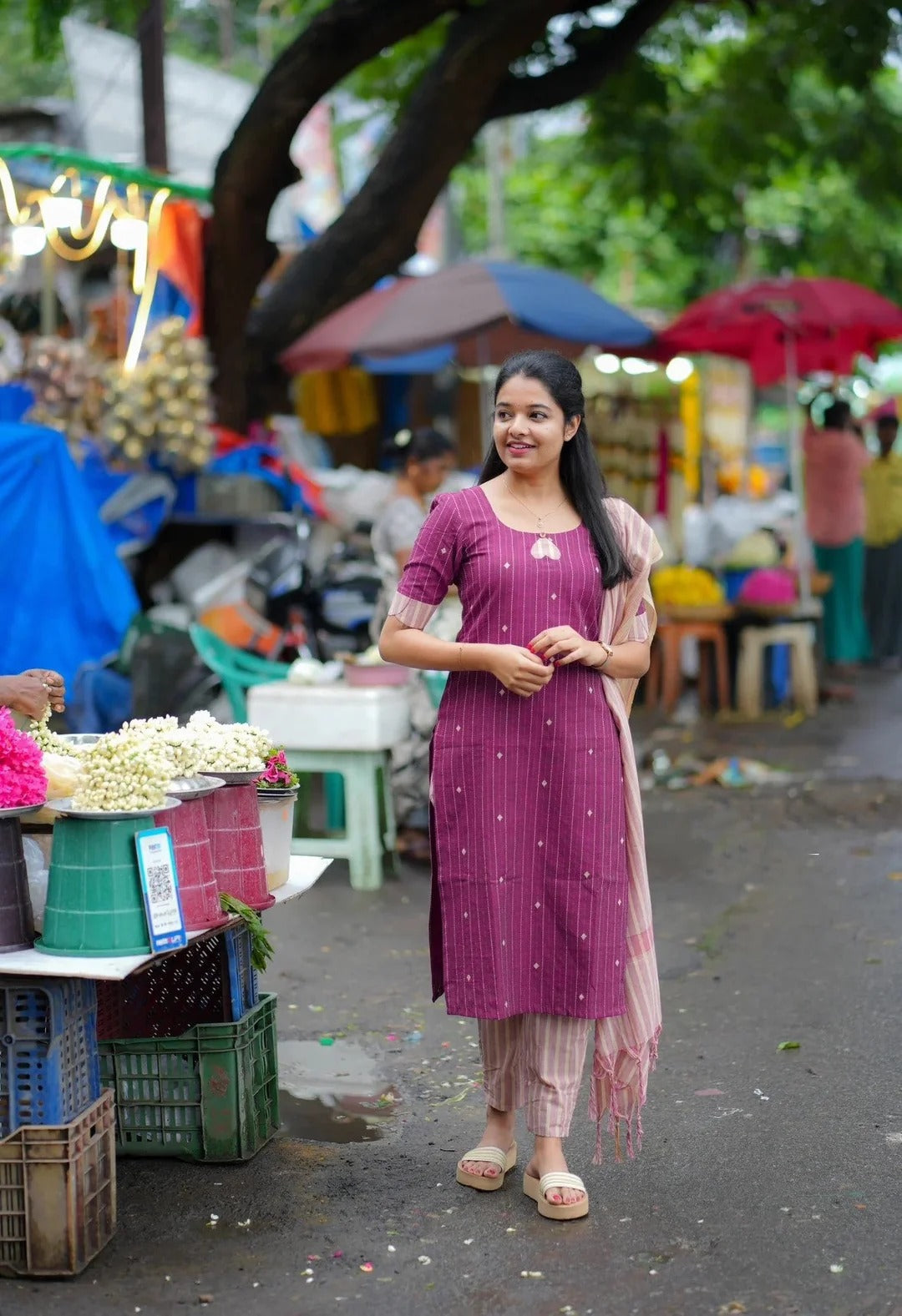 Stylish Purple Ethnic Wear Festive & Casual Fashion
