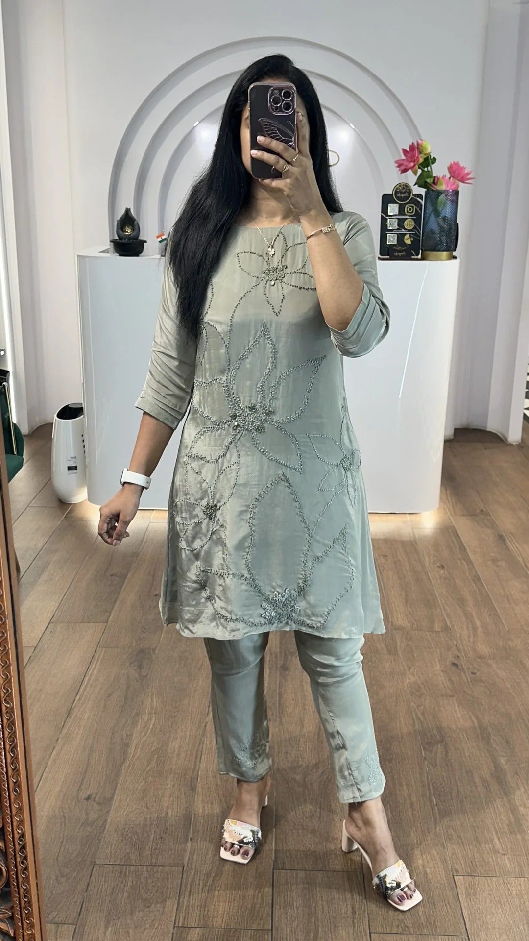 Elegant Mint Green Kurta Set for Women Premium Ethnic Wear
