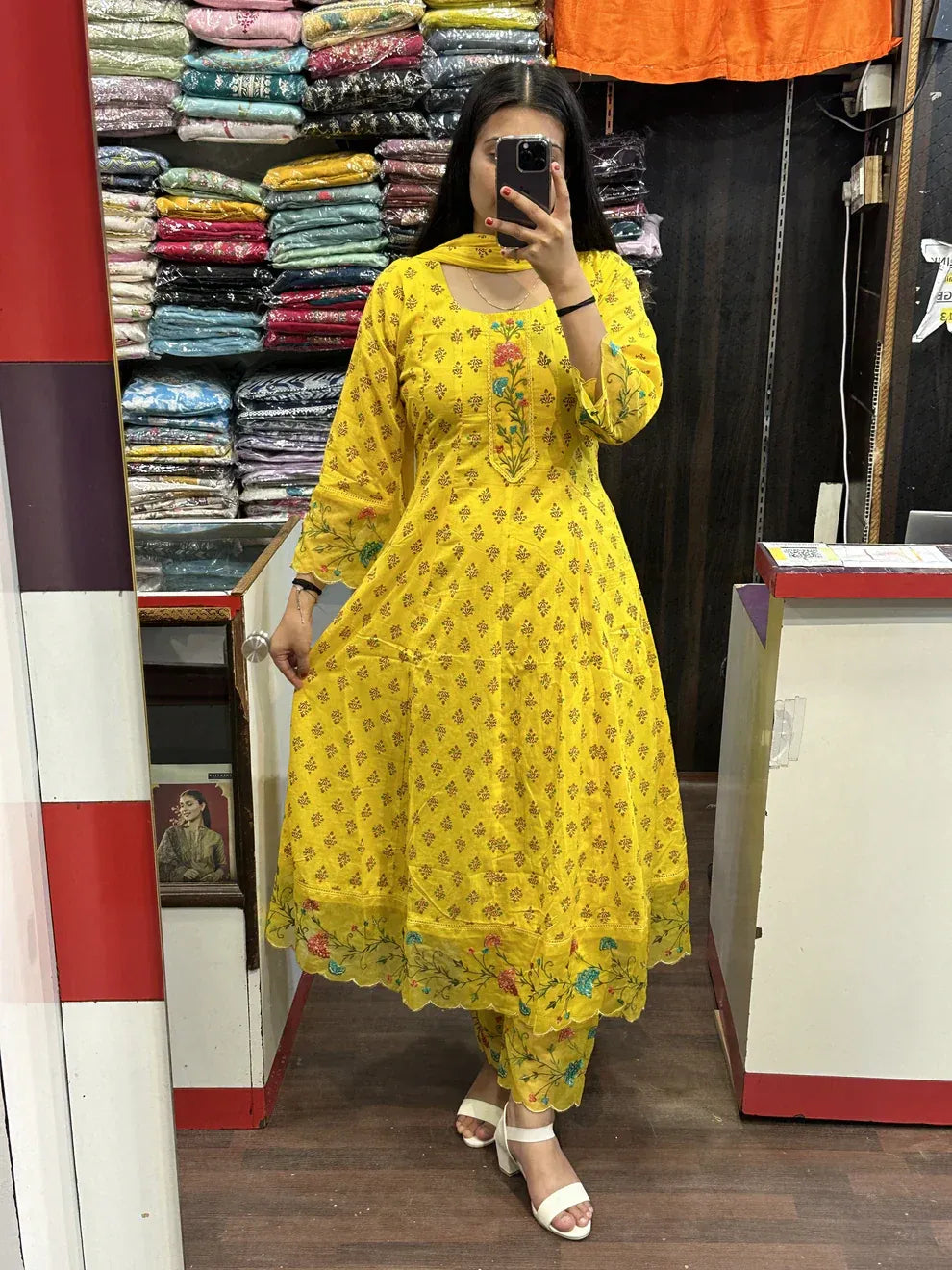 Elegant Yellow Embroidered Kurta Set for Women Premium Ethnic Wear