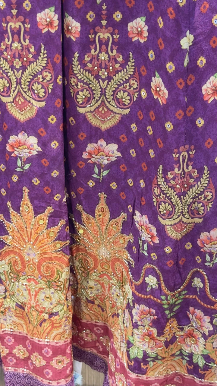 Elegant Purple Anarkali Suit for Women Premium Ethnic Wear